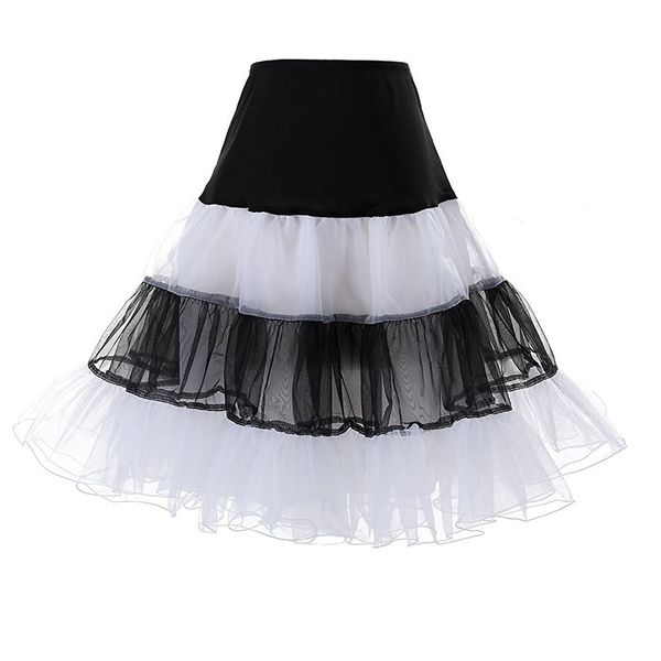 

jaycosin good value tutu skirt for women above knee mini high waist ball gown skirts party tutu dancing show skirt 1125, Black