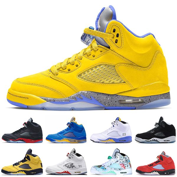 

5 5s black metallic 3m reflect black white grape oreo basketball shoes men 5s red suede white cement mens trainers sneakers, White;red