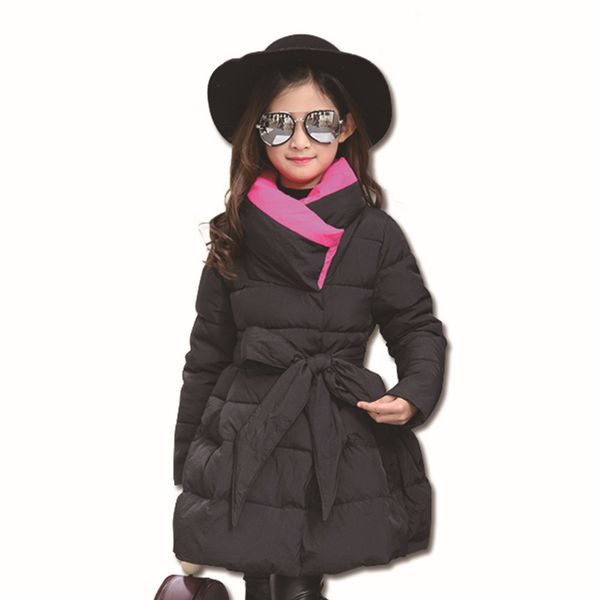

girls outerwear 2019 autumn winter jacker for baby girls coats kids warm cotton children outerwear coat kids clothes 2-14y, Blue;gray