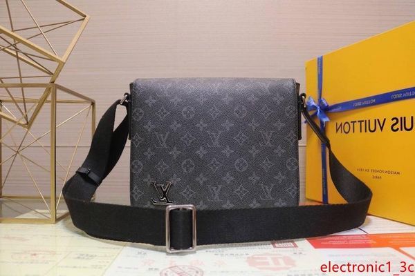 

m44000 fashion men s printing shoulder bag brand leather messenger bag men s handbags