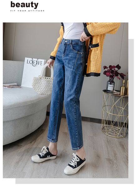 

черника черный cowboy талия tight платье девять очки ноги брюки, Blue