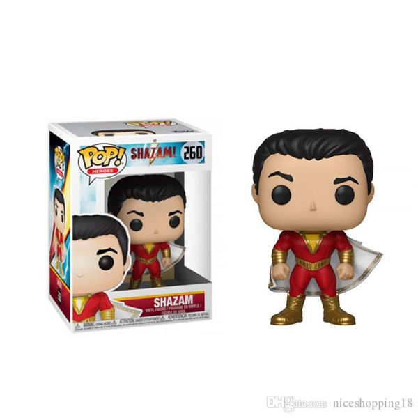 

cute funko pop 260# dc shazam anime figures action figures xmas gifts toys doll new arrvial pvc toy with retail package