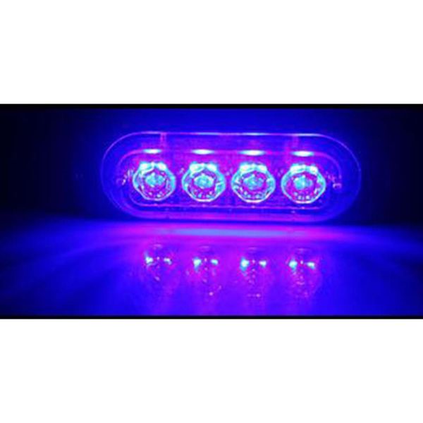 

12-24 4led 12w ультратонкий строб cob автомобиля beacon лампы грузовик side предупреждение свет автомобиля мигающий светофор