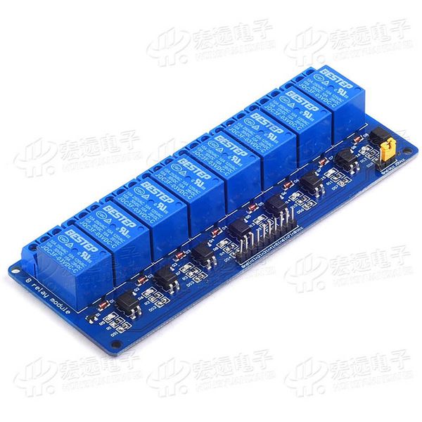 

8 Channel Relay Module Board PLC Control Board Relay with Optocoupler DC 5V 12V 24V Optional