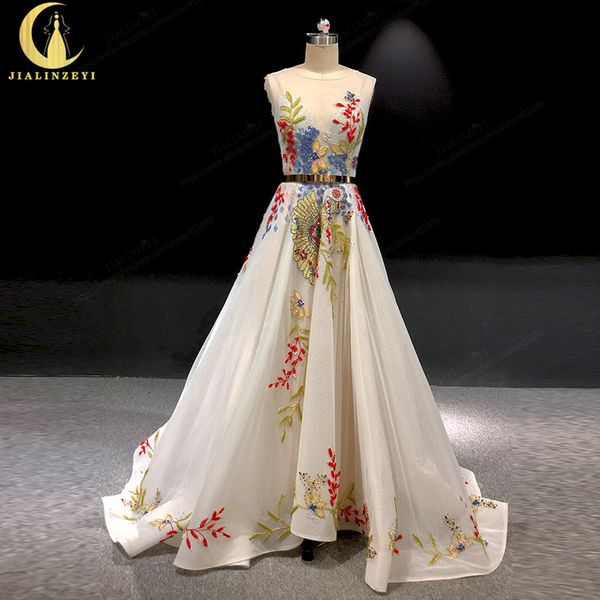 

rhine real pictures beads color flowers luxuious formal dresses party dress arabic evening dresses long 2019, White;black