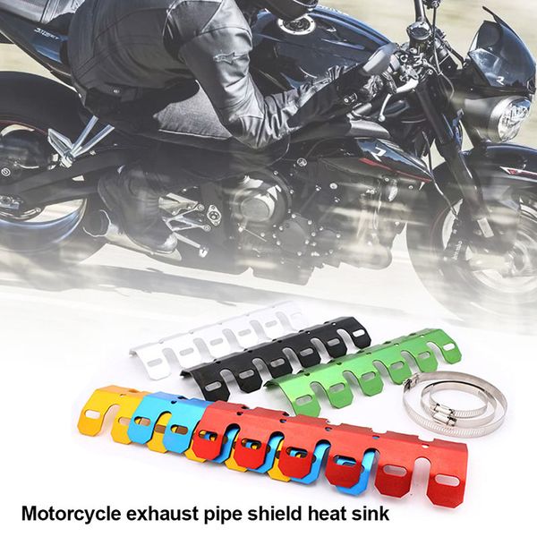 

2019 1 pcs motorcycle exhaust muffler pipe heat shield cover heel guard for dirt bike csl88