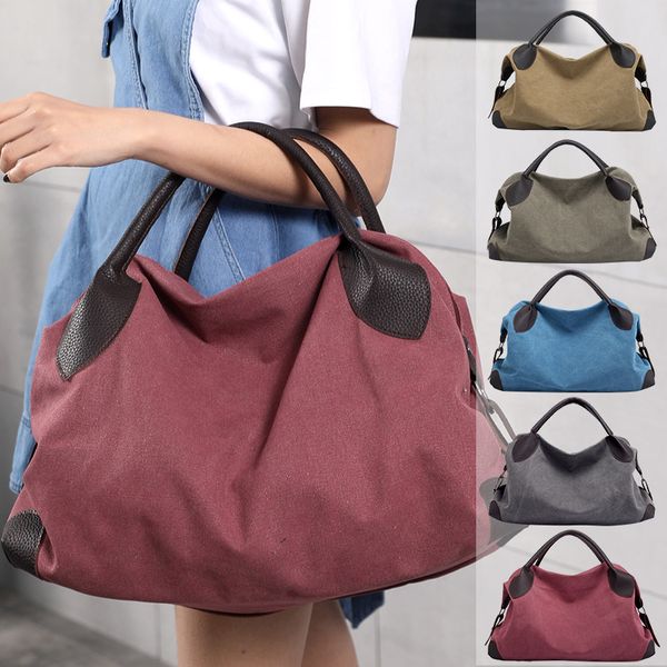 

2018 rushed zipper solid bolsas feminina bolsos mujer new canvas shoulder slung large capacity casual handbag retro bag female