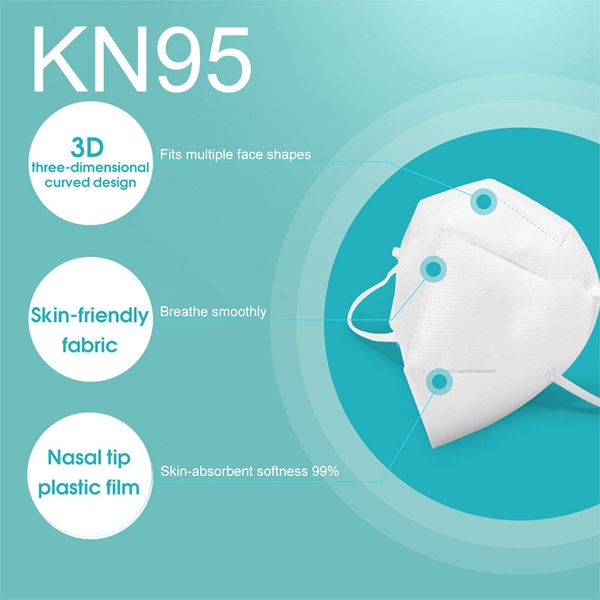 

dhl fast delivery kn95 dustproof anti-fog antiviral and breathable face masks n95 mask 95% filtration features as kf94