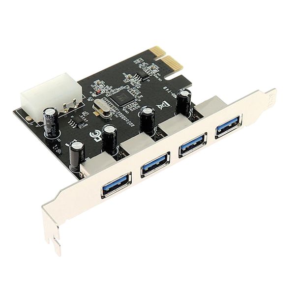 

usb pcie card, 4 port usb 3.0 to pci express card expansion card connector