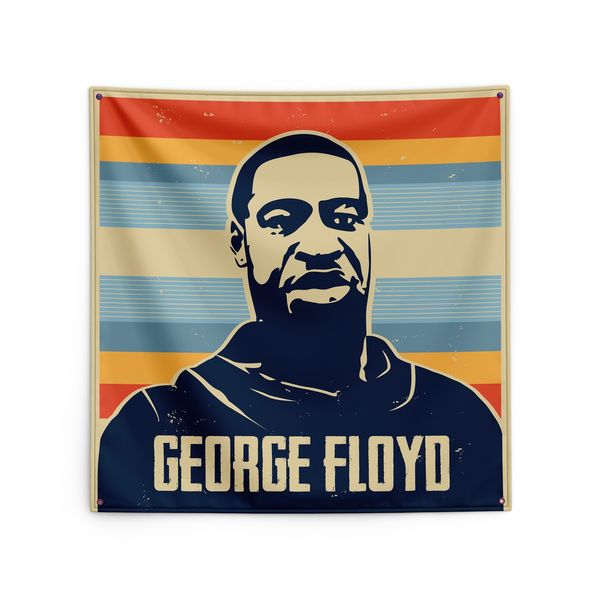 

floyd i george can't breathe black lives matter black banner