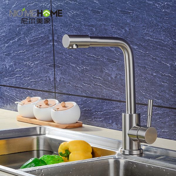 

nanan water heating stainless steel mixing faucet 360 rotating mouth kitchen basin faucet factory wholesale