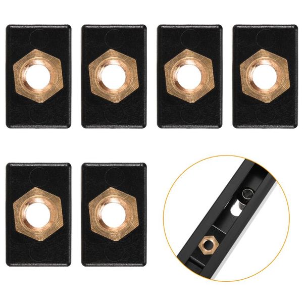 

6pcs stainless steel kayak track adapter nut hardware for boat fishing rod kayak track mount accessories