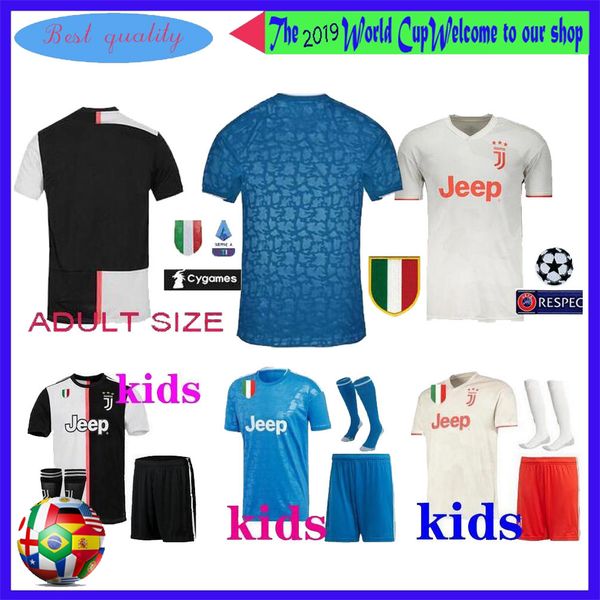 

New 2019 ronaldo juventu occer jer ey 2020 juve kid home away de ligt dybala higuain buffon cami eta futbol football hirt