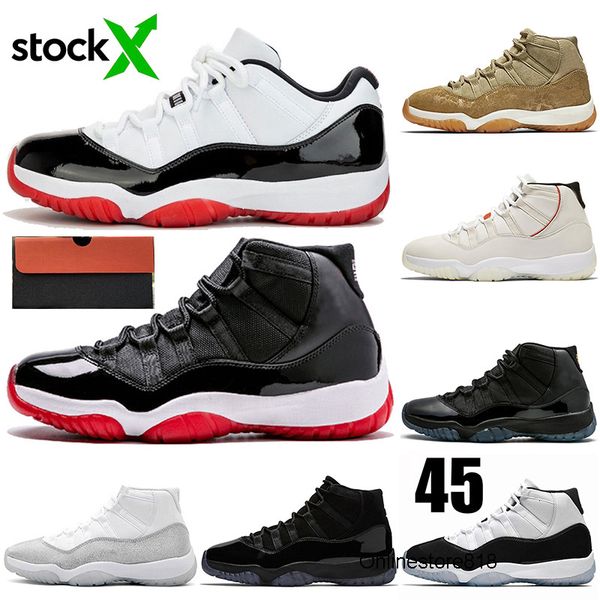 

with box stock x 2020 basketball shoes off men women new withe bred 11 concord cap and gown platinum trainers jumpman designer sneakers