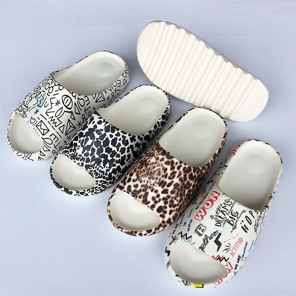 

slippers female outer wear summer korean couple beach muffin platform men slides flip flops, Black