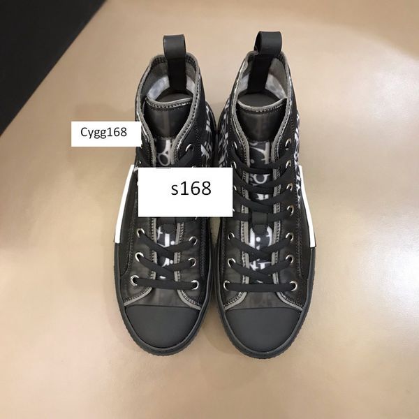 

2020 canvas shoes b23 high-oblique sneaker tissu technique flowers sneaker men women canvas shoes sneakers us5-11 with box, Black
