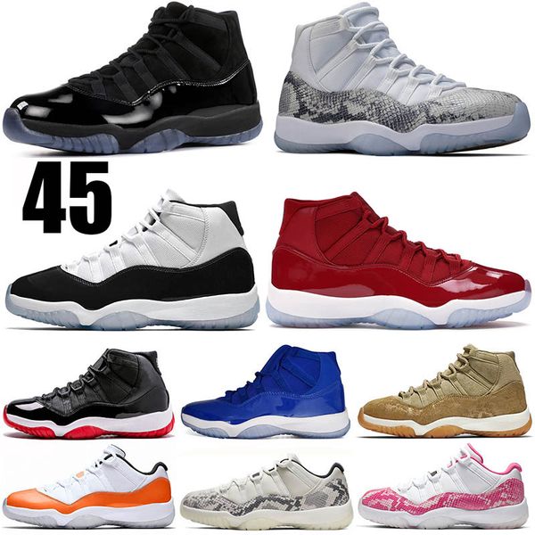 

11 concord 45 jade xi hight cut snakeskin-11 low le orange blue mens basketball shoes space jam 11s win like 96 womens trainers