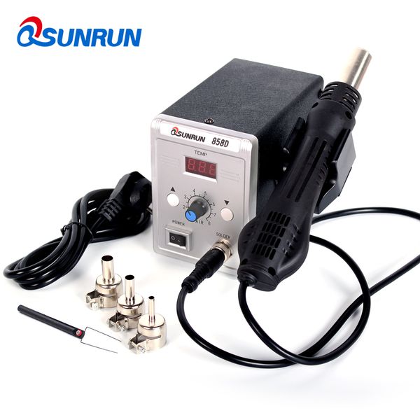 

qsunrun 700w air gun 858d esd soldering station led digital desoldering station upgrade from 858d