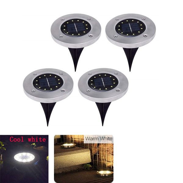 

Солнечные наземные фонари 12 LED Солнечный Погребенный свет IP65 подземные светильни