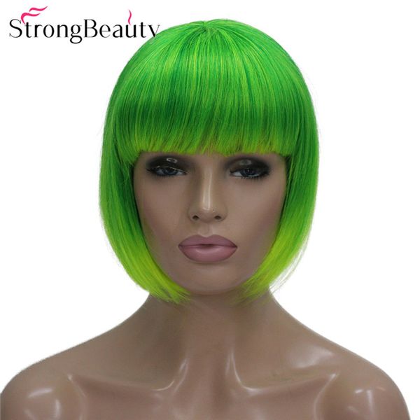 Short Cute Straight Bob Wig Synthetic Women S Party Cosplay Wig