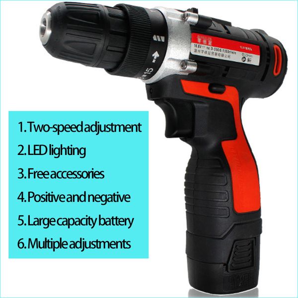 

12v-24v electric drill lithium battery mini screwdriver power tools cordless drill