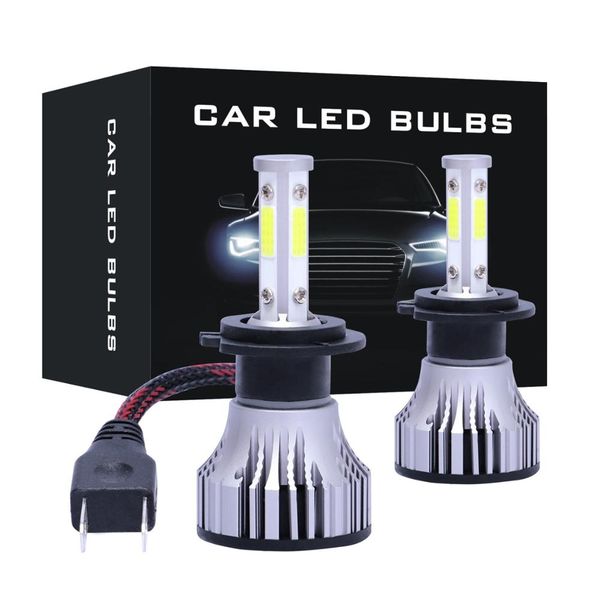 

2pcs led headlight bulbs with 4 sides led chips h7 h1 h3 h4 h8 h9 h11 9005 9006 9007 h13 880 881 h27 conversion kit car headlamp