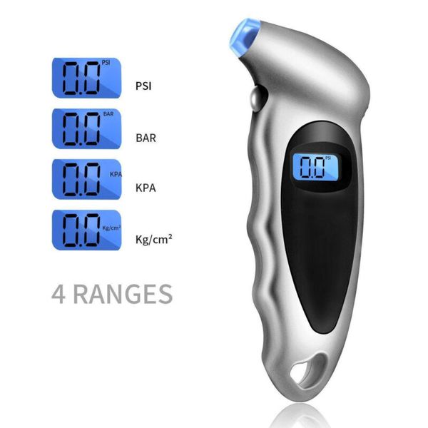 

lcd digital tire gauge led button 1pc air pressure 13.8*5.6*2.8cm replacement accessory tool backlight