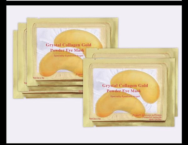 

новый кристалл коллаген золотой порошок маска для глаз золотая маска придерживаться темных кругов бесплатная доставка