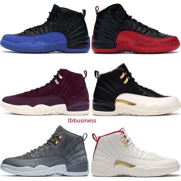 

2019 fiba black game royal jumpman 12 12s мужская баскетбольная обувь cny темно-серый французский синий крылья мужская дизайнерская обувь 40