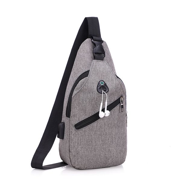 

2019 european and american men's chest tide shoulder bag waist pack
