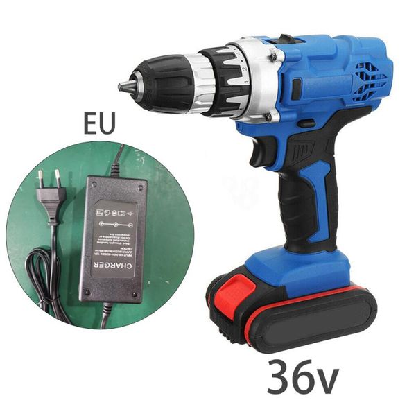 

3 in1 electric cordless brushles drill wrench led light 2speed +battery 36v 30nm