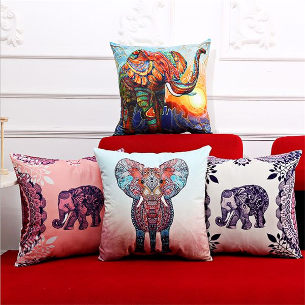 

aovoll cover pillow covers decorative square elephant pattern pillowcase car sofa cushion home decoration accessories
