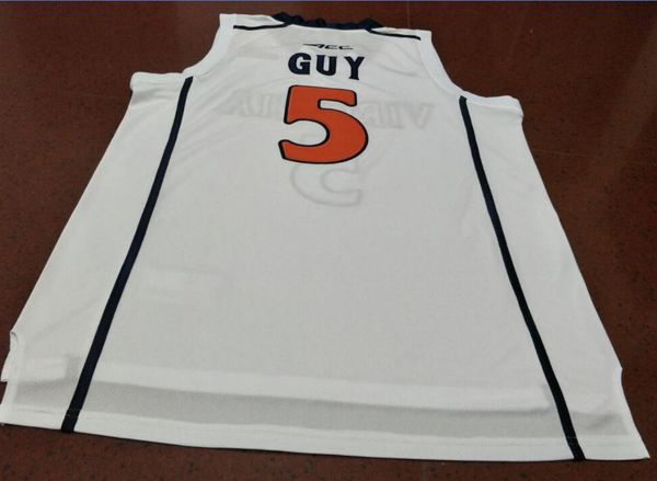 

custom men youth women vintage ##5 kyle guy virginia college basketball jersey size s-6xl or custom any name or number jersey, Black