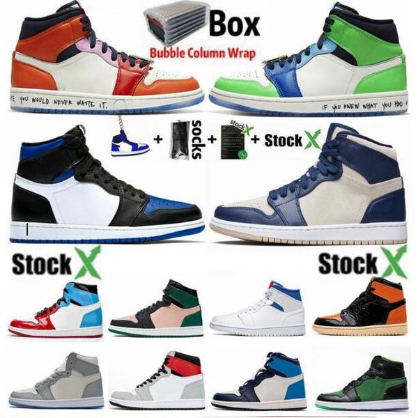 

mens 1 1s high pine green black jumpman basketball shoes bloodline chicago unc patent court purple white us13 sneakers men sport