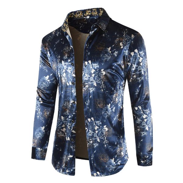 Satin Al 2019 Ilkbahar Sonbahar Gomlek Erkek Cin Toplama Yaka 80 Ler Gomlek Uzun Kollu Moda Desen Erkek Yumusak Rahat Gomlekler 37 37 Dhgate Com Da