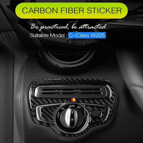 4pcs Carbon Fiber Car Interior Door Handle Bowl Cover Trim