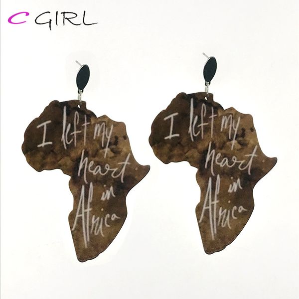 

c girl charms dangle earrings exaggerated new design africa geometric retro style personality stud earrings, Silver