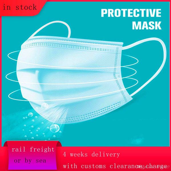 

disposable dustproof face mouth masks anti pm2.5 breathing mask face careelastic railway customs clearance for express delivery