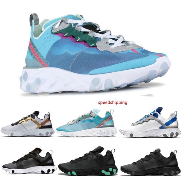 

undercover x react element 87 55 mens running shoes light bone triple black men sneakers f fashion luxury designer women shoes