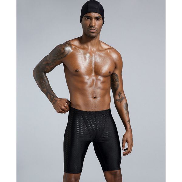 

mens swimming shorts 2020 summer shark skin waterproof swimming shorts men solid color printed skinny swimwear 6 styles high quality