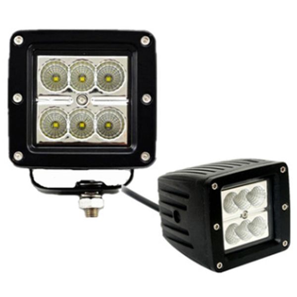 

18 watts 12v led spotlight floodlight driving fog suv work light for suv 4wd marine truck motorcycle x1pc