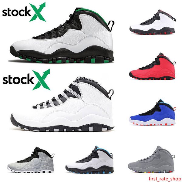 

stock x 10 10s mens basketball shoes seattle i'm back cool grey cement desert camo men sports athletic sneakers size 7-13