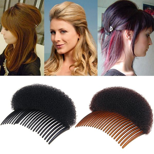 

combs clip hair styling puff paste heightening hairstyle styling tools women sponge hair make pad tools hair comb