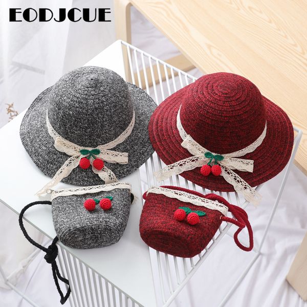 

2pcs winter wool bucket hat for girls lace cherry beanie knitted hat bob hip hop gorros wool fishing fisherman, Yellow