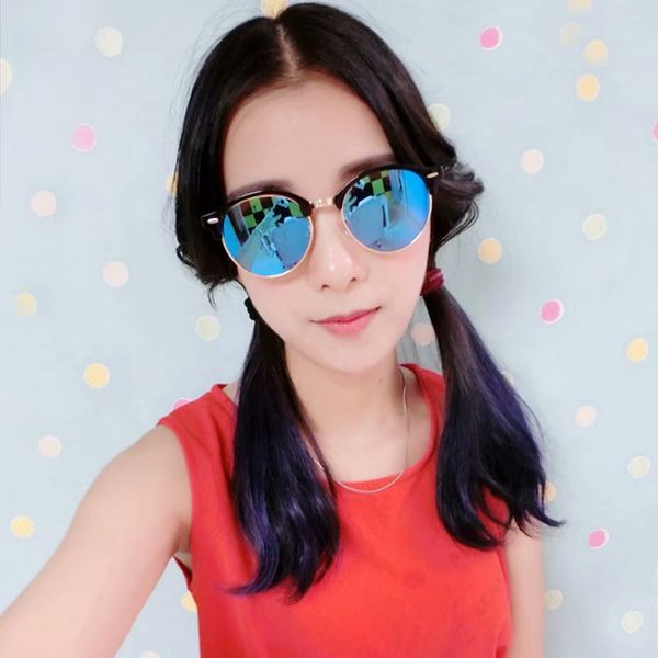 

2019 pilot fashion designer sunglasses for men and women brand vintage sport sun glasses with case and box, White;black