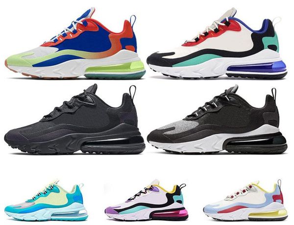 

new arrivel react men running shoes sug8r bauhaus optical triple black fashion mens trainers breathable sports sneakers size 36-45