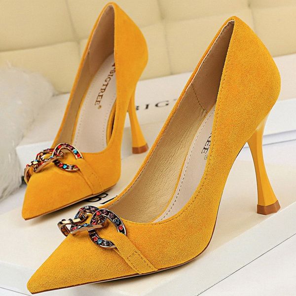 

2020 pumps women shoes women pumps high heels metal rhinestone wedding shoes classic pumps ladies shoes heels female heel, Black