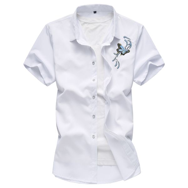 

summer classiccasual short sleeve s12 mens casual dress shirts brand shirt for men, White;black