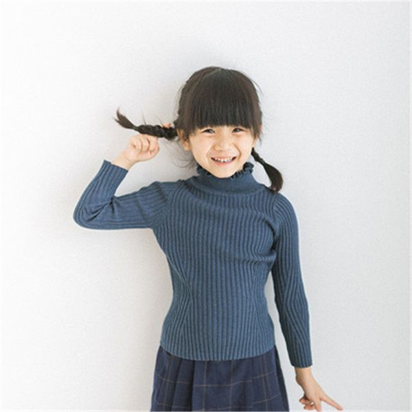 2019 Kids Clothing Children Sweaters Winter Turtleneck Bottoming Tops Cotton Toddlers Girls Knitting Pullovers Sweater Aa3378 Knitting Patterns