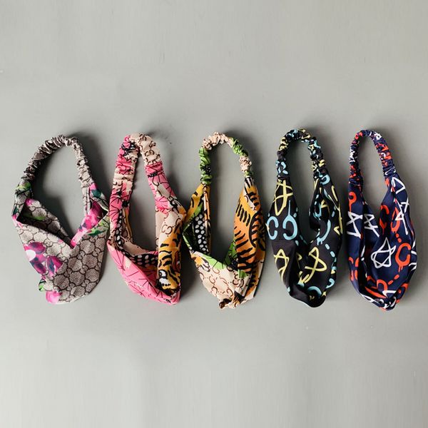 

multi style женщины буква g крест повязки дизайнер эластичный hairband роскошные аксессуары для волос подарок для любви оптовая, Slivery;white